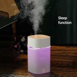 Humidifiers 400ML Large Capacity Mist Spray humidifier USB interface Colourful lights for car home Fast Charge Air Diffuser Maker