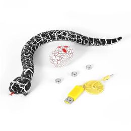 Animals RC Remote Control Snake And Egg Rattlesnake Animal Trick Terrifying Mischief Toys Rechargeable Funny Joke Gift For Children 201210