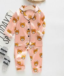 Spring Autumn Clothing Sets Toddler Baby Boys Girls Long Sleeve Solid TopsPants Pyjamas Sleepwear Outfits Set 2 Pcs Clothes4903637