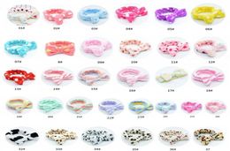 Fleece Bow Headbands For Women Girls Wash Face Makeup Bath Solid Striped Polka Dots Hairband Turban Hair Accessories4509774