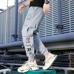 Pants Spring Autumn Fashion Black Sweatpants Men Streetwear Jogger Pants AnkleLength Casual Track Pants Plus Size XXXL