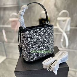 designer bag panier prasa Water Diamond Bucket Bag Women's Handbag Crossbody Bag Large Capacity Snap Bag Fashion Trend Bag