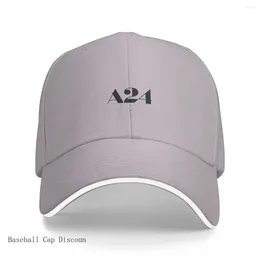 Ball Caps A24 Black Logo Cap Baseball Anime Hat Ladies Men's
