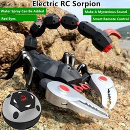 Animals Electric RC Animals Spray Electric Remote Control Scorpion RC 55CM Large Size 360 Degree Rotation Tricky Spoof Simulation Light Em