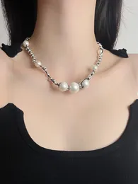 Choker Fashion Necklace For Women's Pearl Design Chockers Necklaces Jewelry Accessories Women 2024 Trend