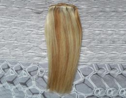 Malaysian virgin hair Straight 27613 blonde virgin hair Weave Bundles 100g 1pcs human hair extensions double weft71468118011402