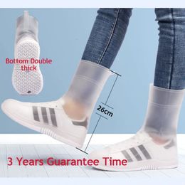 2023 fashion Rain boots waterproof TPE rubber nonslip water shoes cover rainy day men and women children shoe 240102