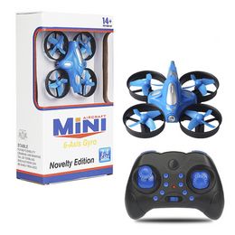 Mini RC Drone Anti-crash and Drop Quadcopter RC Aircraft Educational Toys, Rotor Protection with Lights, Dual Mode UFO, 10 copies per package