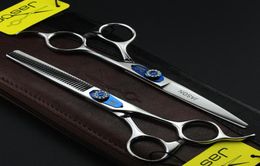 315 60039039 175cm Brand Jason TOP GRADE Hairdressing Scissors 440C Professional Barbers Cutting Scissors Thinning Shears2204429