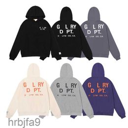 23 Mens Designer Hoodies Streetwear Pullovers Galleries Hoodie Depts Sweatshirts Cotton Unisex Long Sleeve Hoody High Street 5 Colors QueenwardrobeWR