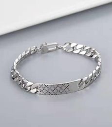2022cm Fashion Couple Bracelet Creative Trend Hand Brand Bracelet High Quality Silver Plated Material Bracelet Jewellery Supply4467375