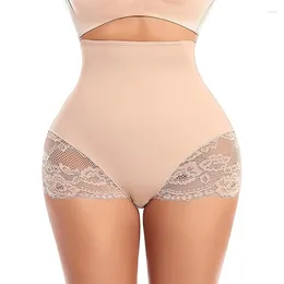 Women's Shapers BurVogue Tummy Control Shapewear Underwear For Women High Waisted Lace Shaping Panties Seamless Body Shaper Girdle Panty