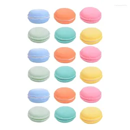 Jewellery Pouches M2EA Set Of 18 Colourful Macaron Boxes Versatile Storage Containers Mini Perfect For Makeup And More