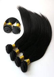 Brazlian Virgin Hair Straight 3PcsLots 100 Peruvian Straight Hair Human Hair Extensions Bundles8760772