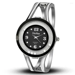 Wristwatches Fashion Watches Women Stainless Steel Bracelet Bangle Rhinestone Luxury Female Clock Relogios Feminino Lady