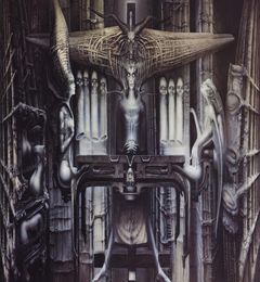 Art Poster Hr Giger Li II Fabric poster 40quot x 24quotDecor063114006