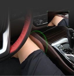 Car Styling Leather Leg Cushion Knee Pad Thigh Support Pillow Interior Accessories for BMW 1 2 3 4 5 6 7 Series X1 X3 X4 X5 X6 Z4 1791192