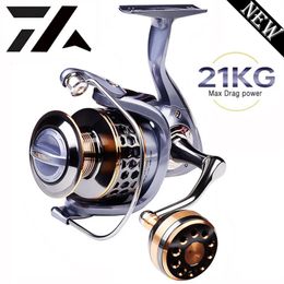 High Quality Max Drag 21KG Spool Fishing Reel Gear 5.2 1 Ratio High Speed Spinning Reel Casting Reel Carp For Saltwater 240102