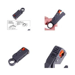 Network Cable Connectors Wholesale - Rotary Coaxial Stripper Cutter Tool For Rg59/6/58 1786 Drop Delivery Computers Networking Communi Otjaf