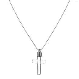 Pendant Necklaces During Cremation Jewelry For Ashes Commemorate Keepsake Vial Liquid Urn