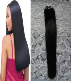 Micro hair extensions 100G Remy Brazilian Straight Tip Hair Loop Micro Ring Human Hair Extensions9367271