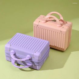 Suitcases 2024 Suitcase 14-inch Make-up Case Stylish Girl's Portable Mini