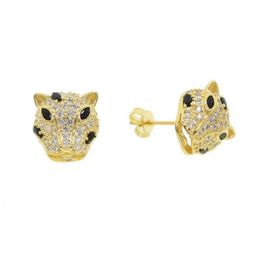 Stud European And United States Fashion Style Earrings Leopard Head Animal Metal Jewellery For Women18678872
