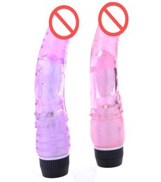 Crystal Realistic Dildo Vibrator Soft Jelly Penis Waterproof Simulation Vibrating Dildo Adult Sex Toys for Women8562721