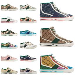 2024 Brand Designer Top Quality Tennis 1977 Men Women Shoes Orange Yellow Green Pink Blue Red Patchwork Polka Dot Line Blue Line Sole Casual Shoes Size 36-44