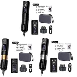 Machine Top High Quality Original Ambition Soldier Wireless Tattoo Hine Pen Brush Coreless Motor with 1950ma/h Battery Rca Adapter