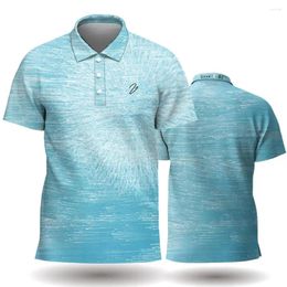 Men's Polos Summer Casual Short Sleeved Polo Shirt Office Fashion Printing T Male Breathable Men Clothing Tops