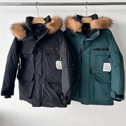 Designer down jacket with multiple pockets jacket winter jacket outdoor women Man fashionable casual unisex zipper windproof jacket