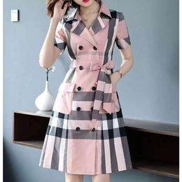 "Women's Professional Temperament Dress: Short Sleeve Shirt & Slim Fit Mini Skirt Set for Spring and Summer - Casual, Cinched Waist, Size S-XXXXL"