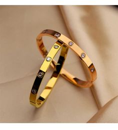 Designer Screw Bangle Bracelet Fashion Luxury Jewelrys Carer Original Trendy 18K Gold Diamond for Women Men Nail Bracelets Silver Jewelry Bracelet JGPU