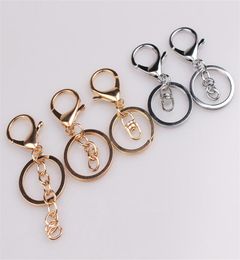 30pcslot Keychains Key Chains Jewellery Findings Components Gold Silver Plated Lobster Clasp Keyring Making Supplies Diy Jewelry9172011