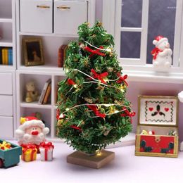 Christmas Decorations Mini 1/12 LED Lighted Tree Ornaments Delicate Room Decor For Party Favours Cute Holiday Year Decoration