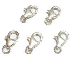 10pcslot 925 Sterling Silver Lobster Claw Clasp For DIY Craft Fashion Jewelry Gift W376306050