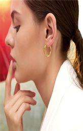 French Small Ring Stud Hoop Earrings Female Niche Design Simple Cold Ins Retro Net Red Fashion Street AllMatch Jewellery Gift5566049
