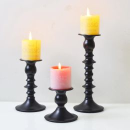 Metal Candle Holder Brief Candlesticks Wedding Pillar Candle Stand Exquisite Table Craft Home Decor