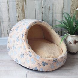 Pet Dog House Warm Dog Bed Kennel Soft Puppy Cushion Cat Nest Dogs Basket Chihuahua Teddy Bed For Small Medium Dogs Pet Supplier 240102