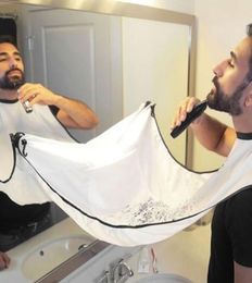 1 Pc Professional Beard Shaving Cape Men Facial Hair Beard Trimming Gather Cloth Apron 2 Colors Could Be Chosen6099927