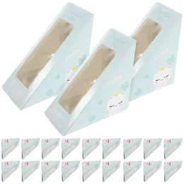 Take Out Containers Sandwich Box Window Boxes Paper Triangle Cake Container Packing Cupcake With Holder Cupcakes