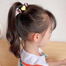 Hair Accessories Heart Hairpin Bow Cherry Headdress Fixed Buckle Ponytail Holder Korean Style Clip Children Girl Claw