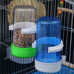 Other Bird Supplies High Quality 1Pc Feeder Plastic Food Water Feeding Automatic Drinker Parrot Pet Dispenser Drinking Cup Bowls Cage