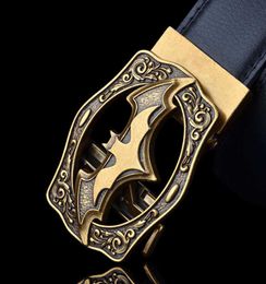 Top Quality New Personalised men039s leisure belt highgrade bat buckle antique automatic buckle cow leather belt Designer Fa1011740