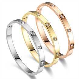 Designer Screw Bangle Bracelet Fashion Luxury Jewelrys Carer Original Trendy 18K Gold Diamond for Women Men Nail Bracelets Silver Jewellery Bracelet MDNV