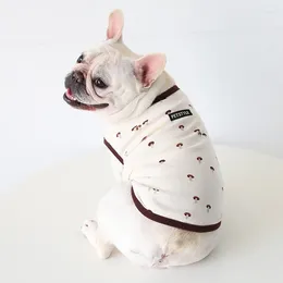 Dog Apparel Cotton Vest For Fat Clothes Fashion Style Two Feet Vests Spring And Summer Clothing Pets Printed Pet Coats