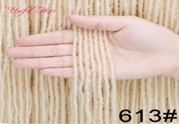 Dreadlocks ombre blonde Crochet hair extensions DREADS LOCS long synthetic hair weave 18quot braiding hair Sister Micro Locs 2026127778