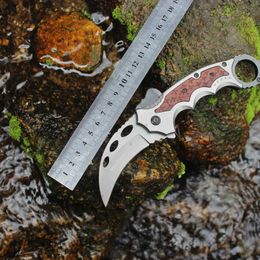 Outdoor claw knife Stainless steel survival Multifunctional folding High hardness portable