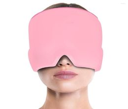 Berets Gel Migraine Relief Hat Cold Therapy Cap Comfortable amp Strechable Pack Eye Mask For Puffy Eyes2724879